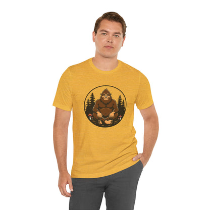 Bigfoot Zen Unisex Tee – Meditating Sasquatch Vibes for Nature Lovers & Adventurers