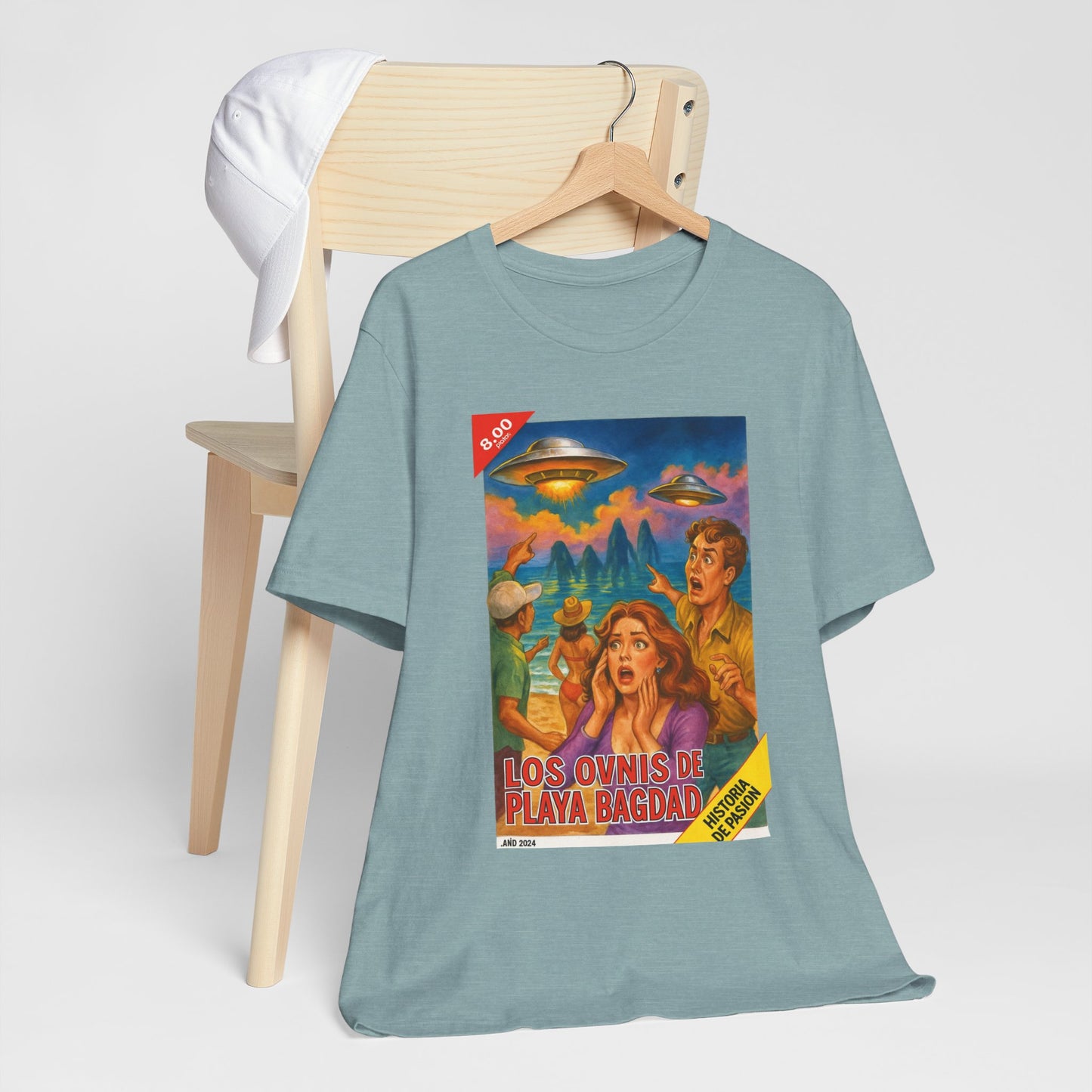 Bagdad Beach UFOs Vintage Tee – Unisex Sci-Fi Alien Casual Wear