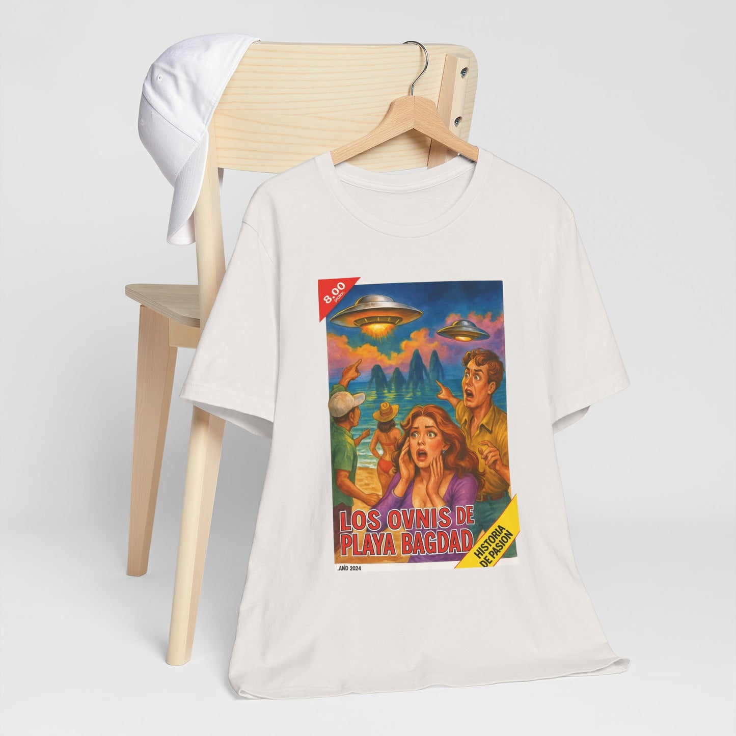 Bagdad Beach UFOs Vintage Tee – Unisex Sci-Fi Alien Casual Wear