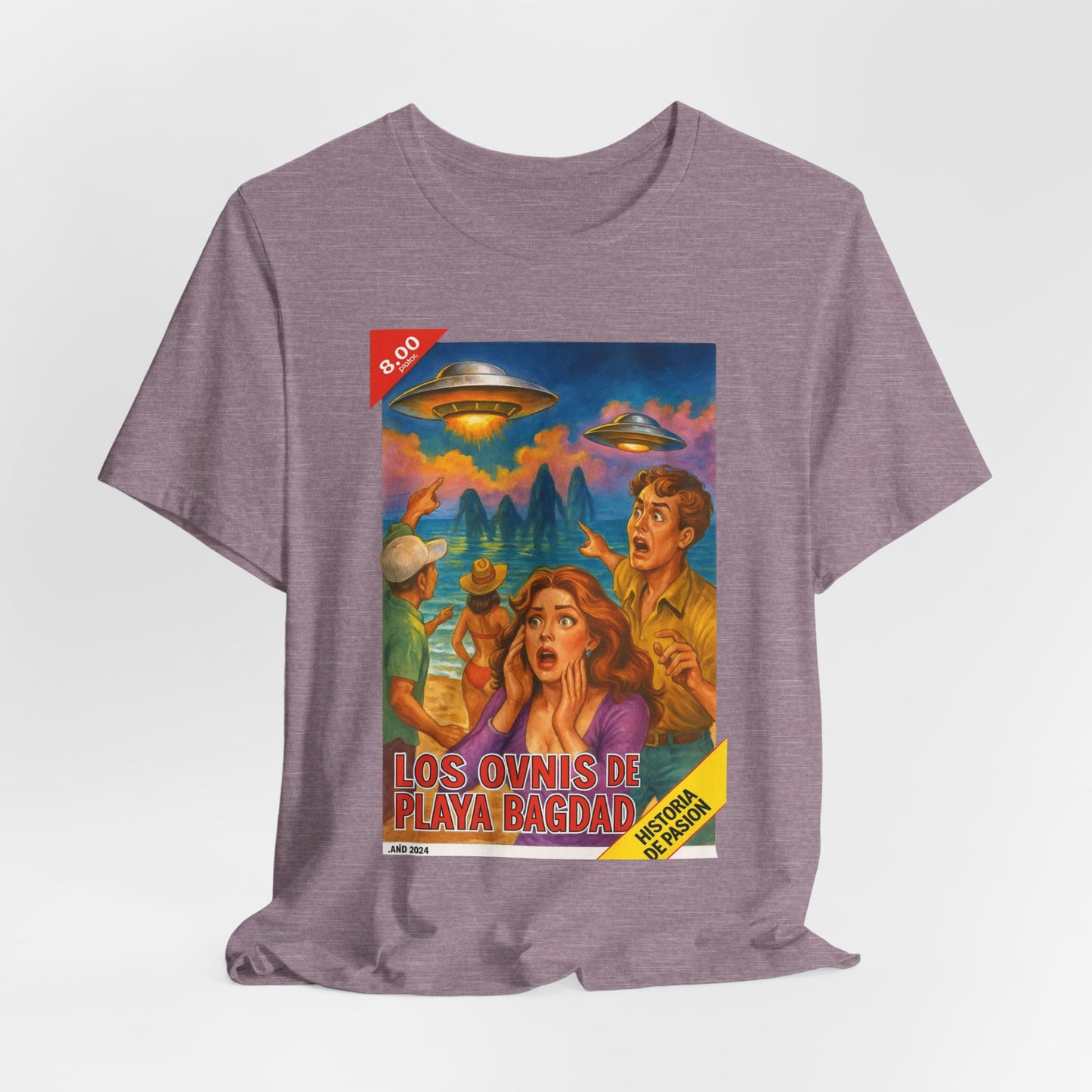 Bagdad Beach UFOs Vintage Tee – Unisex Sci-Fi Alien Casual Wear