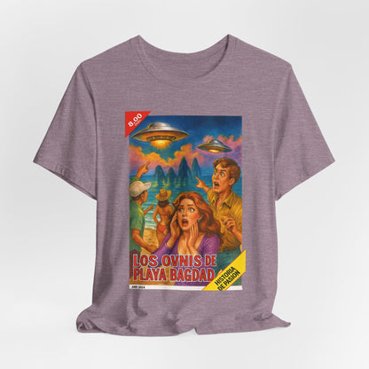 Bagdad Beach UFOs Vintage Tee – Unisex Sci-Fi Alien Casual Wear