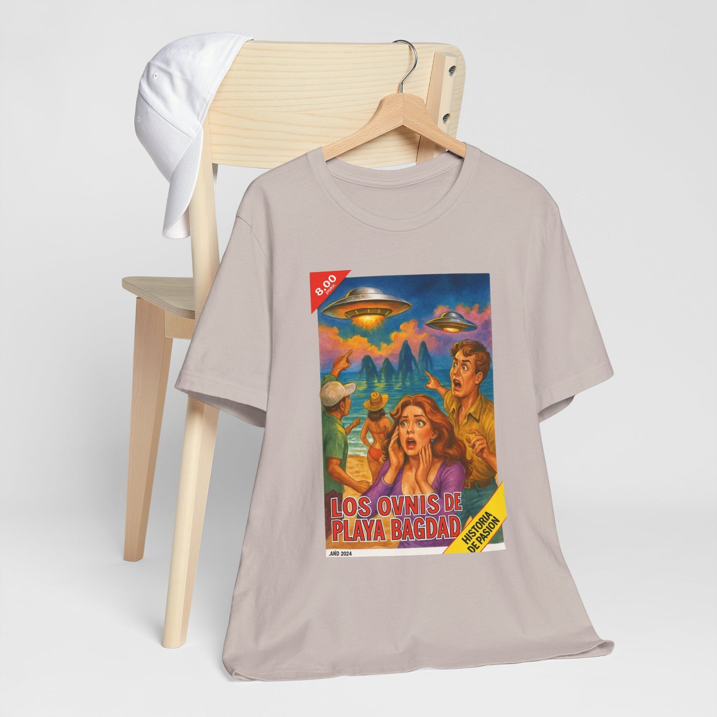 Bagdad Beach UFOs Vintage Tee – Unisex Sci-Fi Alien Casual Wear