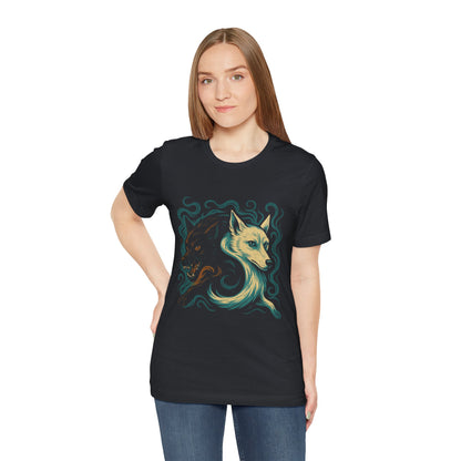 Dark & Light Cadejo Tee – Unisex Shirt Inspired by Central American Legends, Perfect for Folklore Fans & Alternative Style