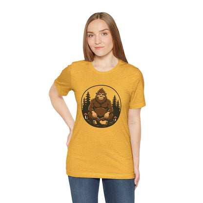 Bigfoot Zen Unisex Tee – Meditating Sasquatch Vibes for Nature Lovers & Adventurers