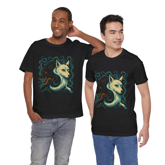 Dark & Light Cadejo Tee – Unisex Shirt Inspired by Central American Legends, Perfect for Folklore Fans & Alternative Style