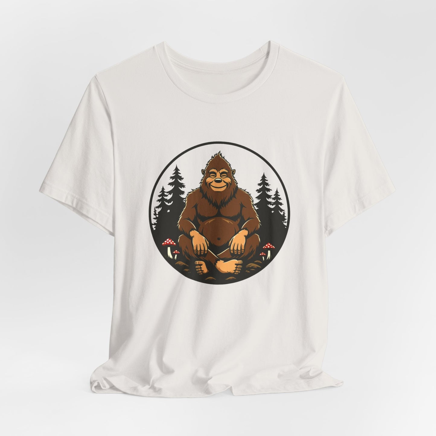 Bigfoot Zen Unisex Tee – Meditating Sasquatch Vibes for Nature Lovers & Adventurers