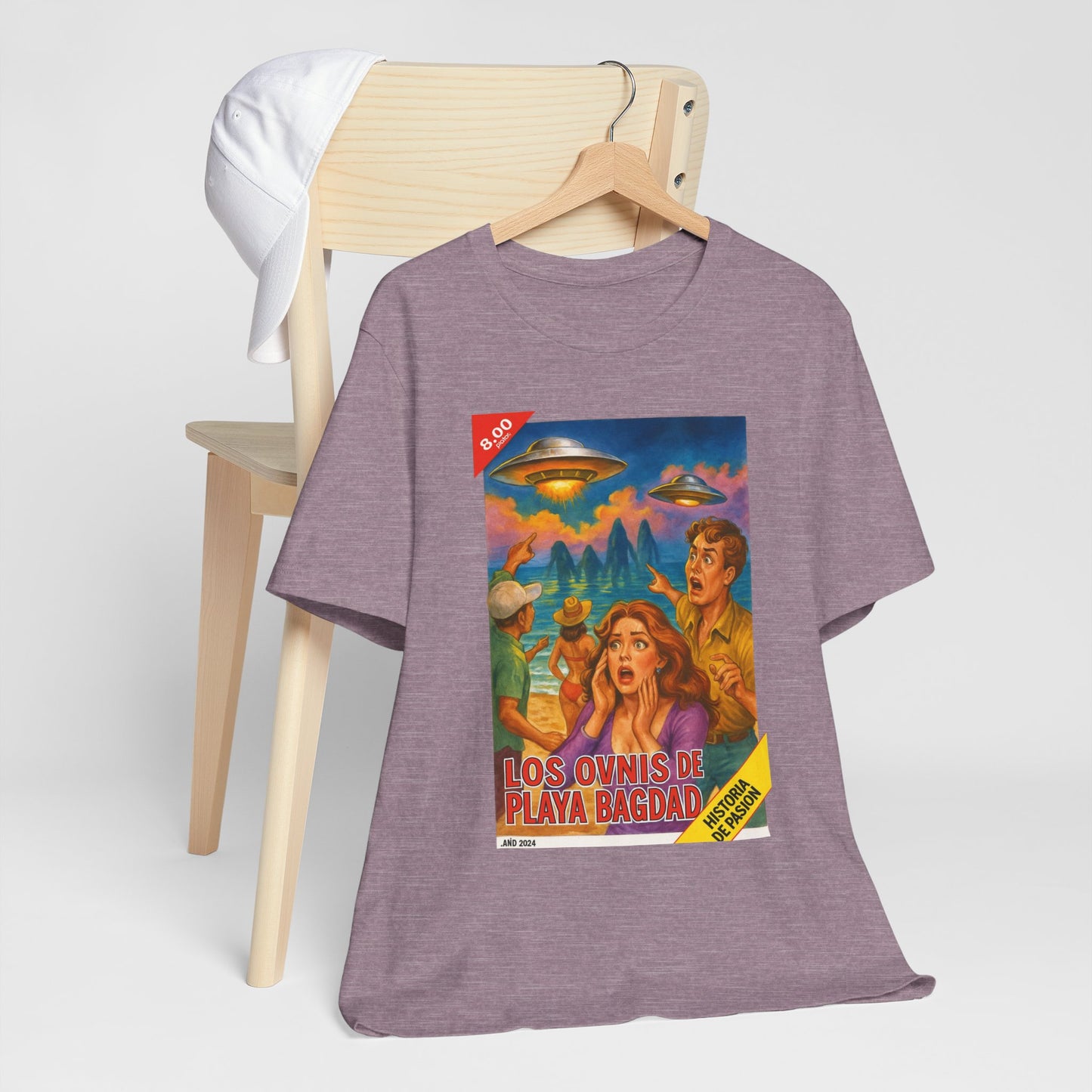 Bagdad Beach UFOs Vintage Tee – Unisex Sci-Fi Alien Casual Wear