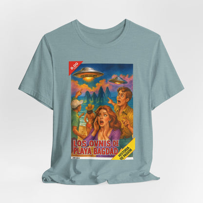 Bagdad Beach UFOs Vintage Tee – Unisex Sci-Fi Alien Casual Wear