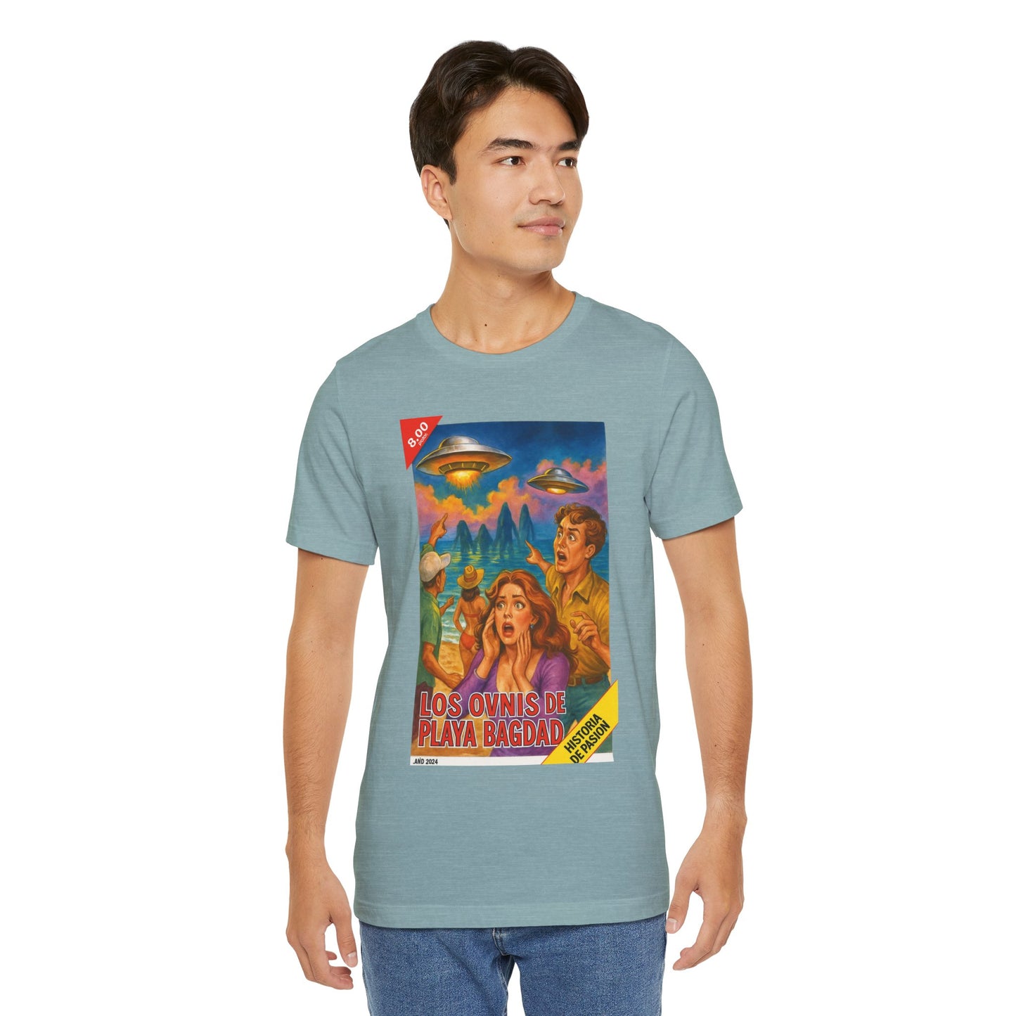 Bagdad Beach UFOs Vintage Tee – Unisex Sci-Fi Alien Casual Wear