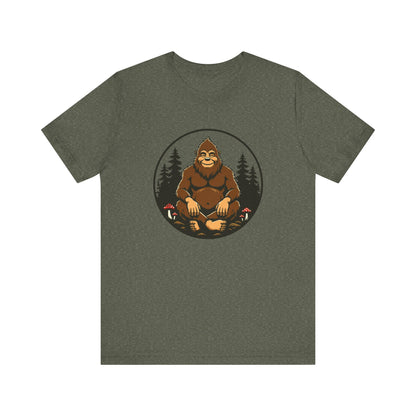 Bigfoot Zen Unisex Tee – Meditating Sasquatch Vibes for Nature Lovers & Adventurers