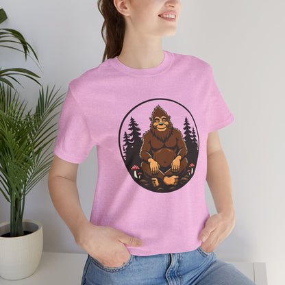 Bigfoot Zen Unisex Tee – Meditating Sasquatch Vibes for Nature Lovers & Adventurers
