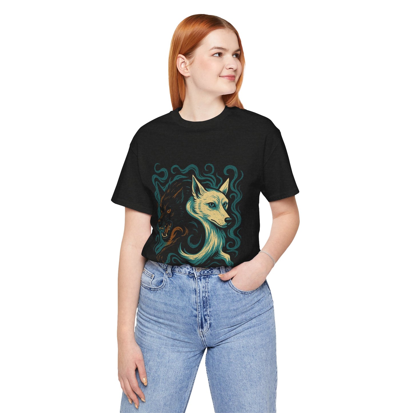 Dark & Light Cadejo Tee – Unisex Shirt Inspired by Central American Legends, Perfect for Folklore Fans & Alternative Style